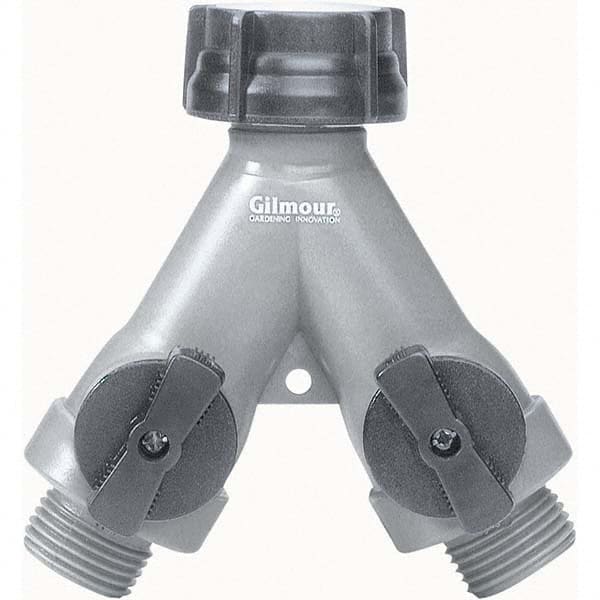 Gilmour - Garden Hose Fittings & Repair Kits Type: Shut-Off Valve Connector Type: Male; Female - Exact Tooling