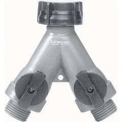 Gilmour - Garden Hose Fittings & Repair Kits Type: Shut-Off Valve Connector Type: Male; Female - Exact Tooling