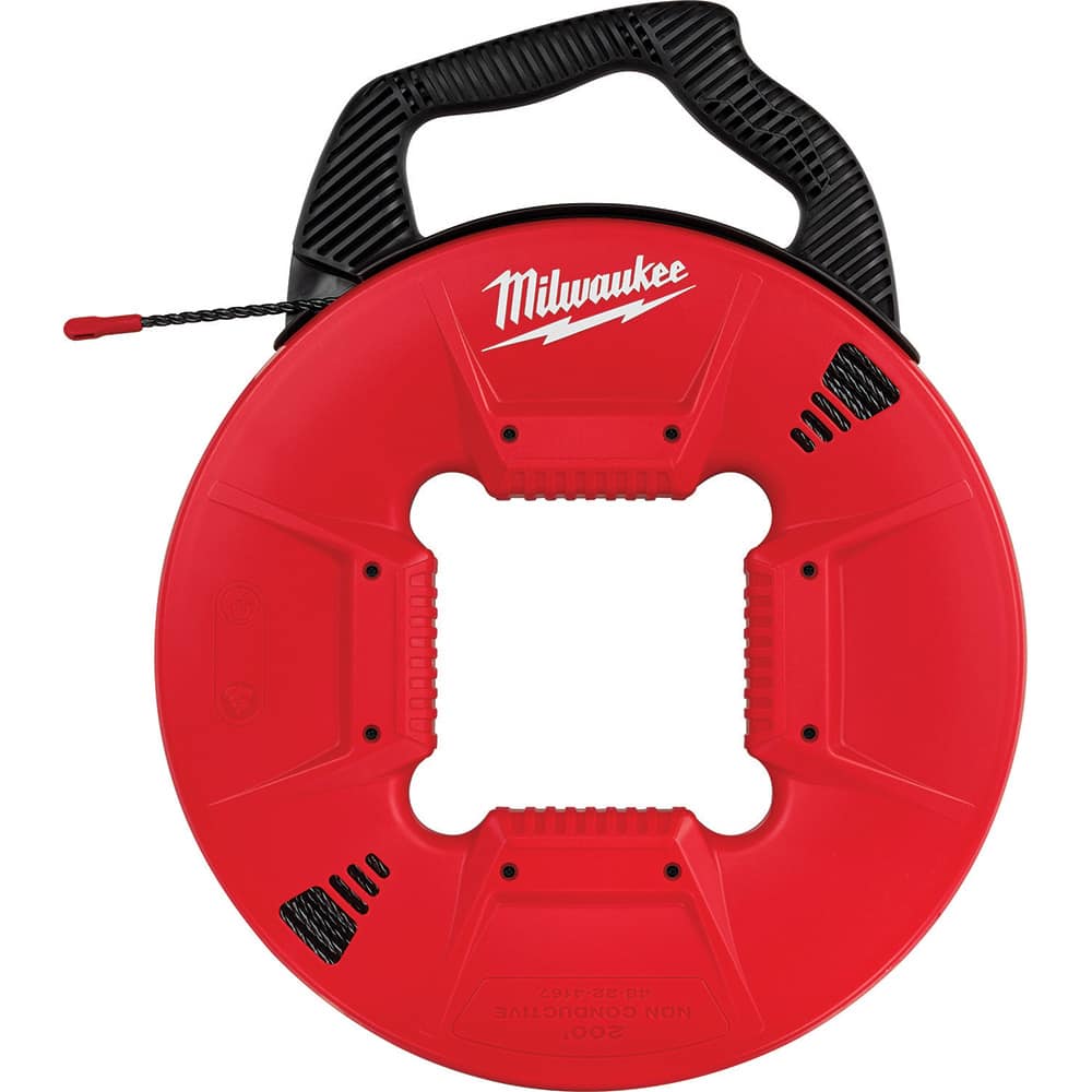 Milwaukee Tool - Fish Tape; Tape Type: Fish Tape ; Material: Polymer ; Overall Length (Feet): 200 ; Tape Width (Inch): 2.13 ; Tape Width (Decimal Inch): 2.13 ; Tape Thickness (Inch): 1/4 - Exact Tooling