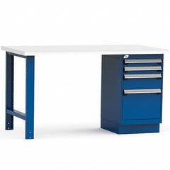 Rousseau Metal - Stationary Work Benches, Tables Type: Work Bench Top Material: Laminated Plastic - Exact Tooling
