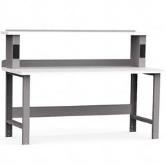Rousseau Metal - Stationary Work Benches, Tables Type: Work Bench Top Material: Laminated Plastic - Exact Tooling