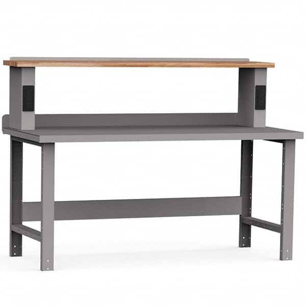 Rousseau Metal - Stationary Work Benches, Tables Type: Work Bench Top Material: Painted Steel - Exact Tooling