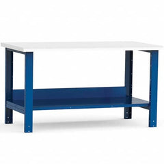 Rousseau Metal - Stationary Work Benches, Tables Type: Work Bench Top Material: Laminated Plastic - Exact Tooling