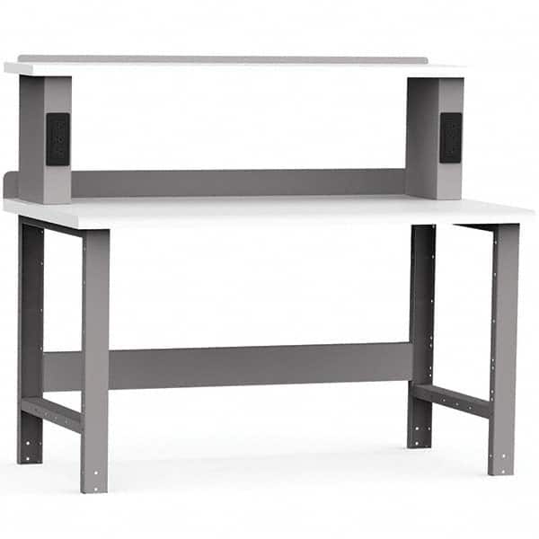 Rousseau Metal - Stationary Work Benches, Tables Type: Work Bench Top Material: Laminated Plastic - Exact Tooling