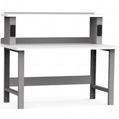Rousseau Metal - Stationary Work Benches, Tables Type: Work Bench Top Material: Laminated Plastic - Exact Tooling