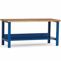 Rousseau Metal - Stationary Work Benches, Tables Type: Work Bench Top Material: Laminated Wood - Exact Tooling