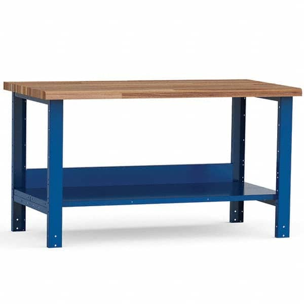 Rousseau Metal - Stationary Work Benches, Tables Type: Work Bench Top Material: Laminated Wood - Exact Tooling