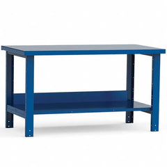 Rousseau Metal - Stationary Work Benches, Tables Type: Work Bench Top Material: Painted Steel - Exact Tooling