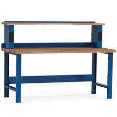 Rousseau Metal - Stationary Work Benches, Tables Type: Work Bench Top Material: Laminated Wood - Exact Tooling