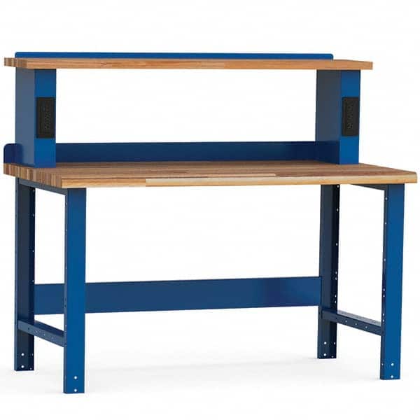 Rousseau Metal - Stationary Work Benches, Tables Type: Work Bench Top Material: Laminated Wood - Exact Tooling