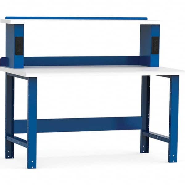 Rousseau Metal - Stationary Work Benches, Tables Type: Work Bench Top Material: Laminated Plastic - Exact Tooling