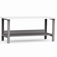Rousseau Metal - Stationary Work Benches, Tables Type: Work Bench Top Material: Laminated Plastic - Exact Tooling