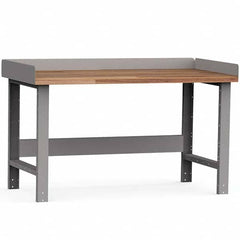 Rousseau Metal - Stationary Work Benches, Tables Type: Work Bench Top Material: Laminated Wood - Exact Tooling