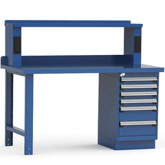 Rousseau Metal - Stationary Work Benches, Tables Type: Work Bench Top Material: Painted Steel - Exact Tooling