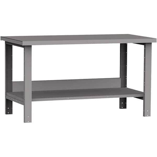 Rousseau Metal - Stationary Work Benches, Tables Type: Work Bench Top Material: Painted Steel - Exact Tooling