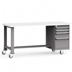 Rousseau Metal - Mobile Work Benches Type: Mobile Workbench Length: 60 (Inch) - Exact Tooling