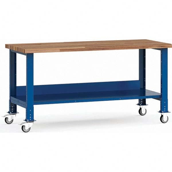 Rousseau Metal - Mobile Work Benches Type: Mobile Workbench Length: 72 (Inch) - Exact Tooling