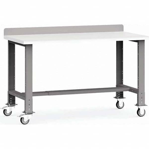 Rousseau Metal - Stationary Work Benches, Tables Type: Work Bench Top Material: Laminated Plastic - Exact Tooling