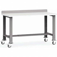 Rousseau Metal - Stationary Work Benches, Tables Type: Work Bench Top Material: Laminated Plastic - Exact Tooling