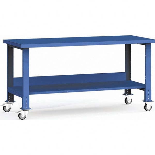 Rousseau Metal - Mobile Work Benches Type: Mobile Workbench Length: 72 (Inch) - Exact Tooling