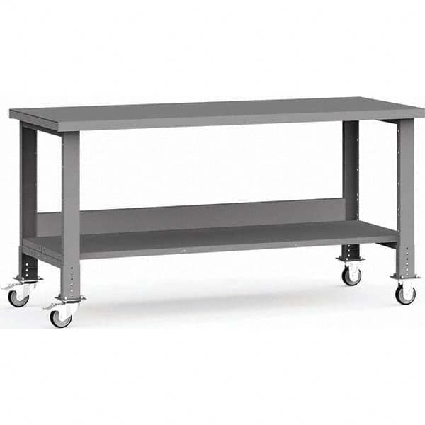 Rousseau Metal - Mobile Work Benches Type: Mobile Workbench Length: 72 (Inch) - Exact Tooling