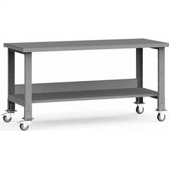 Rousseau Metal - Mobile Work Benches Type: Mobile Workbench Length: 72 (Inch) - Exact Tooling