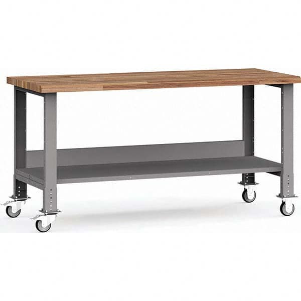 Rousseau Metal - Mobile Work Benches Type: Mobile Workbench Length: 72 (Inch) - Exact Tooling