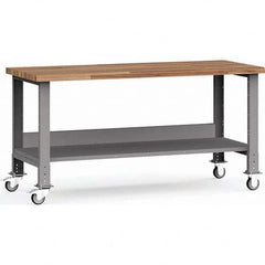 Rousseau Metal - Mobile Work Benches Type: Mobile Workbench Length: 72 (Inch) - Exact Tooling