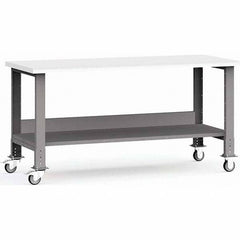 Rousseau Metal - Mobile Work Benches Type: Mobile Workbench Length: 72 (Inch) - Exact Tooling