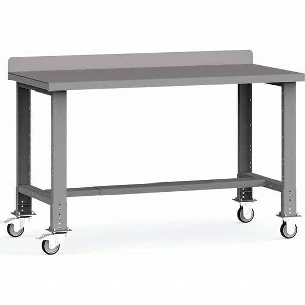 Rousseau Metal - Mobile Work Benches Type: Mobile Workbench Length: 60 (Inch) - Exact Tooling