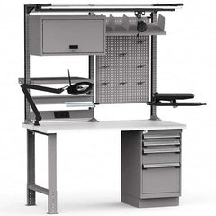 Rousseau Metal - Stationary Workstations Type: Work Center Load Capacity (Lb.): 775 - Exact Tooling