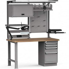 Rousseau Metal - Stationary Workstations Type: Work Center Load Capacity (Lb.): 2750 - Exact Tooling