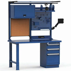Rousseau Metal - Stationary Workstations Type: Work Center Load Capacity (Lb.): 1100 - Exact Tooling