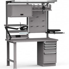 Rousseau Metal - Stationary Workstations Type: Work Center Load Capacity (Lb.): 1100 - Exact Tooling