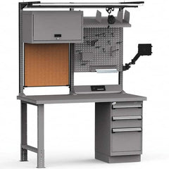 Rousseau Metal - Stationary Workstations Type: Work Center Load Capacity (Lb.): 1100 - Exact Tooling