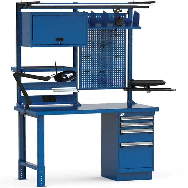 Rousseau Metal - Stationary Workstations Type: Work Center Load Capacity (Lb.): 1100 - Exact Tooling