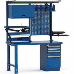 Rousseau Metal - Stationary Workstations Type: Work Center Load Capacity (Lb.): 1100 - Exact Tooling
