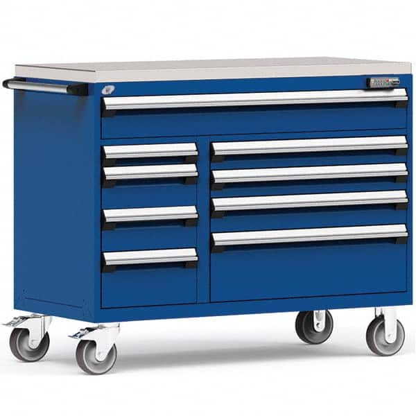 Rousseau Metal - Tool Roller Cabinets Drawers Range: 5 - 10 Drawers Width Range: 48" and Wider - Exact Tooling