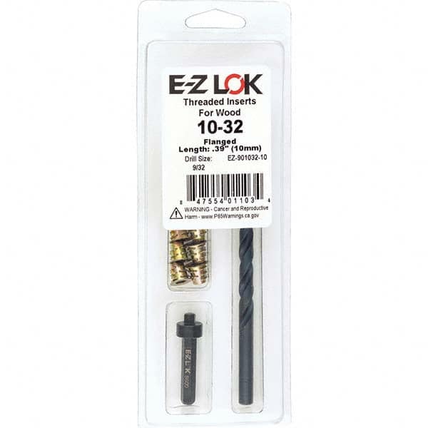 E-Z LOK - Thread Repair Kits Insert Thread Size (Inch): #10-32 Includes Drill: Yes - Exact Tooling