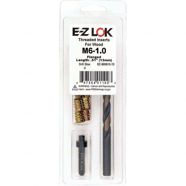 E-Z LOK - Thread Repair Kits Insert Thread Size (mm): M6x1.00 Includes Drill: Yes - Exact Tooling