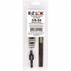 E-Z LOK - Thread Repair Kits Insert Thread Size (Inch): 3/8-24 Includes Drill: Yes - Exact Tooling