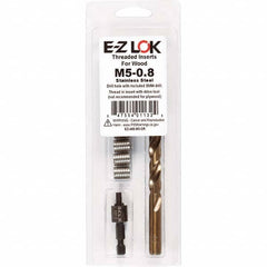 E-Z LOK - Thread Repair Kits Insert Thread Size (mm): M5x0.80 Includes Drill: Yes - Exact Tooling