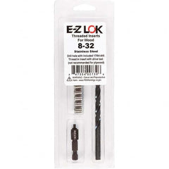E-Z LOK - Thread Repair Kits Insert Thread Size (Inch): #8-32 Includes Drill: Yes - Exact Tooling