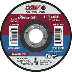 CGW Abrasives - Cutoff Wheels Tool Compatibility: Angle Grinders Wheel Diameter (Inch): 6 - Exact Tooling