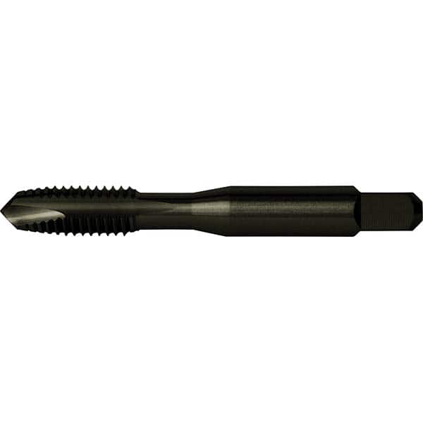 Cleveland - #10-32 UNF Class 2B 2-Flute Black Oxide Finish High Speed Steel Spiral Point Tap - Exact Tooling