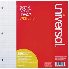 UNIVERSAL - Note Pads, Writing Pads & Notebooks Writing Pads & Notebook Type: Filler Paper Size: 8-1/2 x 11 - Exact Tooling