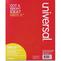 UNIVERSAL - Note Pads, Writing Pads & Notebooks Writing Pads & Notebook Type: Filler Paper Size: 8-1/2 x 11 - Exact Tooling