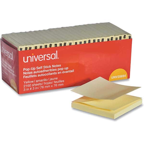 UNIVERSAL - Note Pads, Writing Pads & Notebooks Writing Pads & Notebook Type: Self-Stick Notes Size: 3 x 3 - Exact Tooling