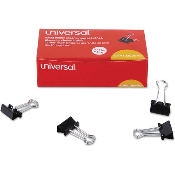 UNIVERSAL - Binder Clips Width (Inch): 0.75 Binder Type: Binder Clip - Exact Tooling