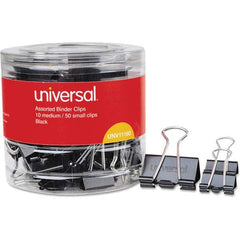 UNIVERSAL - Binder Clips Binder Type: Binder Clip Capacity (Inch): 0.63 - Exact Tooling